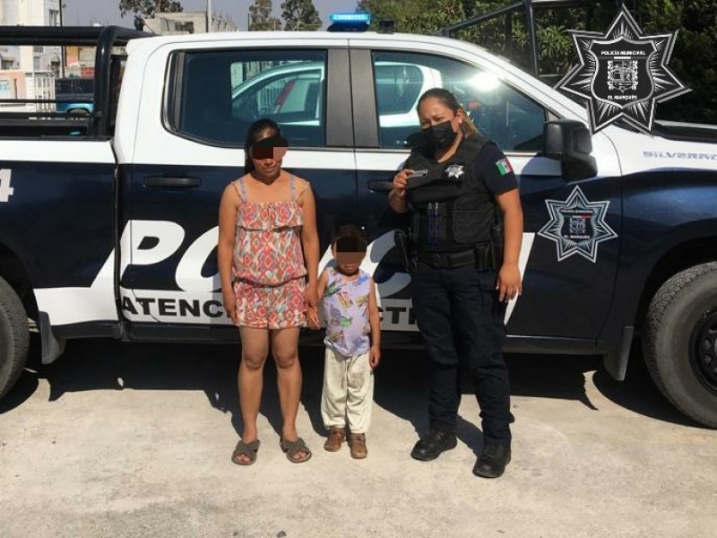 Policías de El Marqués llevan a menor a casa