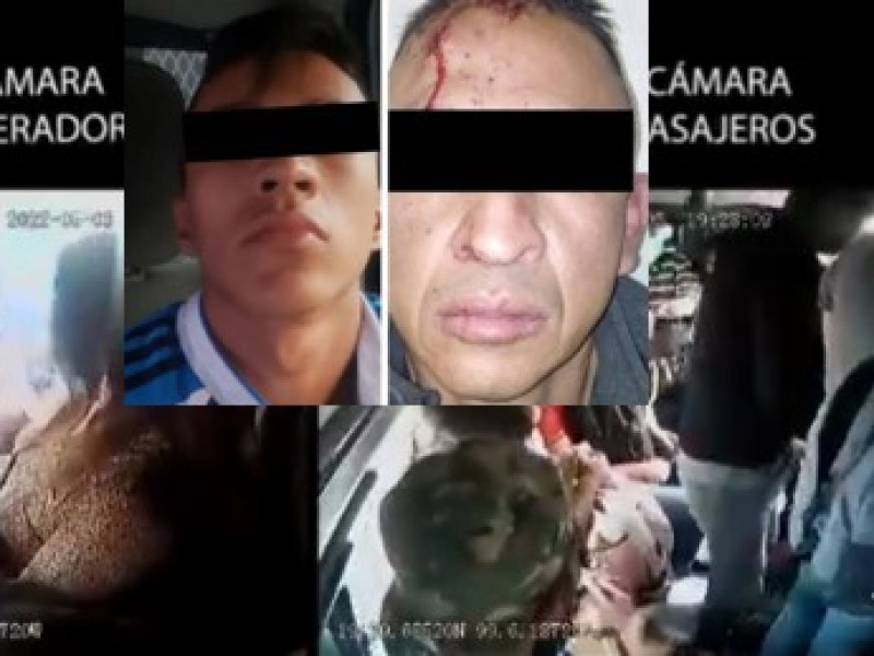 Video: Policías frustran asalto en combi del Edomex