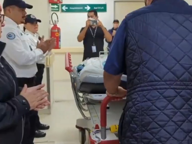 Policías rinden homenaje a compañero que donó sus órganos