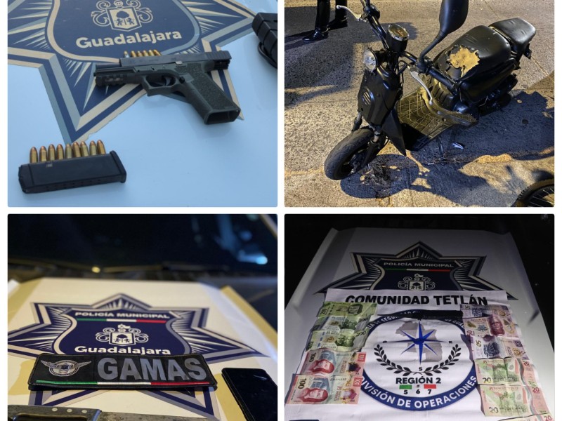 Policías tapatíos logran la detención de 258 personas en una semana