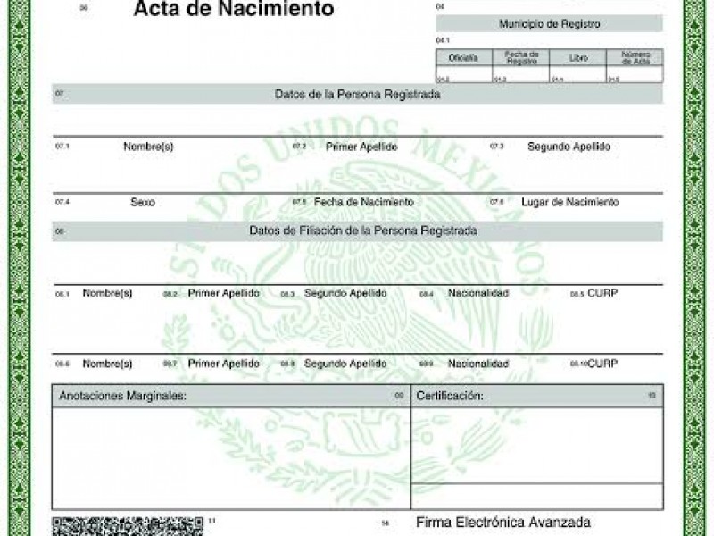 Ponen en marcha actas de nacimiento, defunciónes y matrimonio online