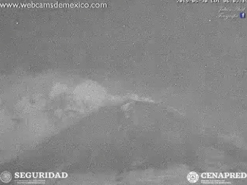 Popocatépetl con 51 exhalaciones de baja intensidad: PC