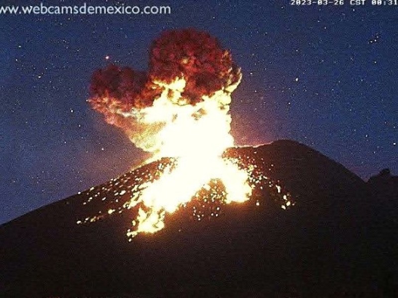 Popocatépetl ha registrado 235 exhalaciones en las últimas horas