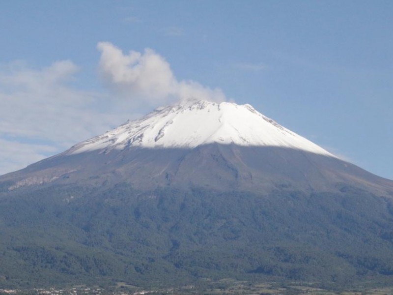 Popocatépetl con comportamiento estable: PC