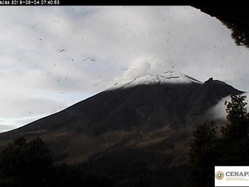 Popocatépetl presenta actividad moderada: PC Estatal