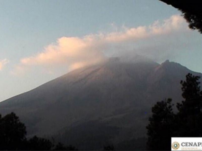 Popocatépetl registra actividad menor en las últimas horas