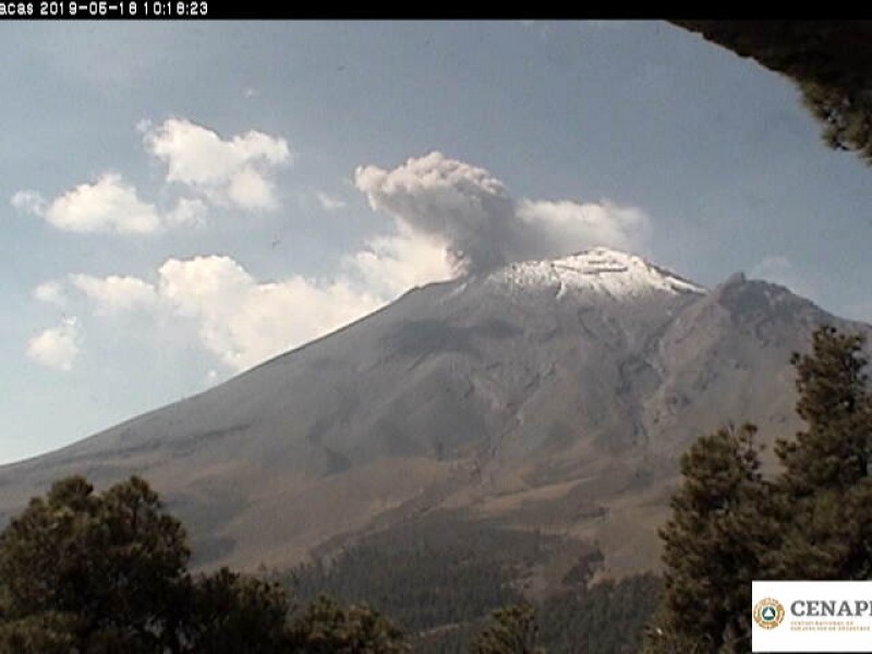 Popocatépetl se mantiene en Amarrillo Fase Dos: PC