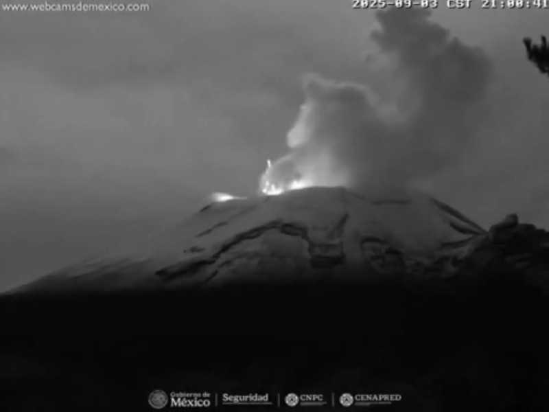 Popocatépetl sorprende con su actividad volcánica