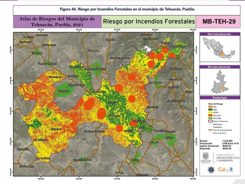 Por calor y ecosistema, Tehuacán con alto riesgo de incendios