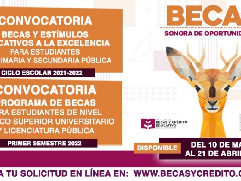 Por cerrar convocatoria para becas