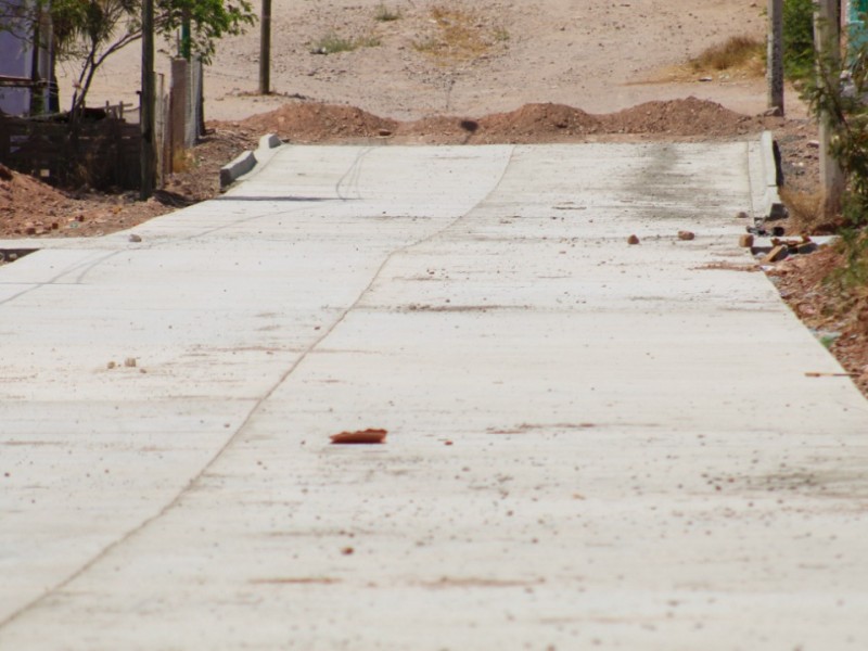 Por concluir la pavimentación en el sector Mirador