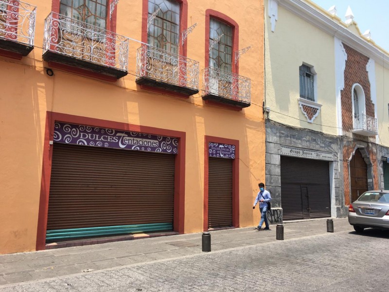 Por contingencia, cierran comercios de dulces típicos en Centro Histórico