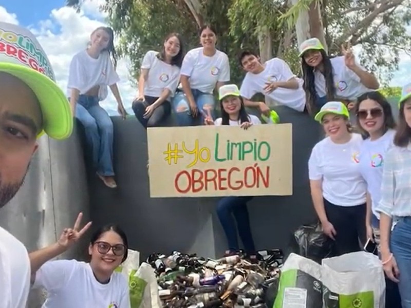 Por cuarta vez ciudadanos jalan para limpiar Obregón