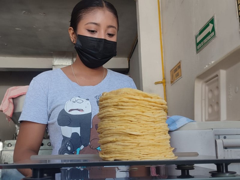 Por factores económicos y sociales sube precio de la tortilla