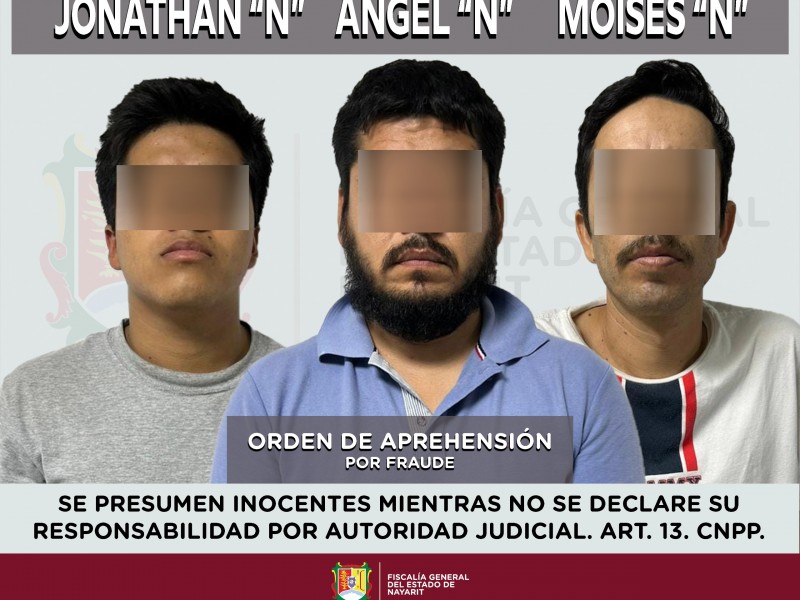 Por fraude detienen a 3 sujetos