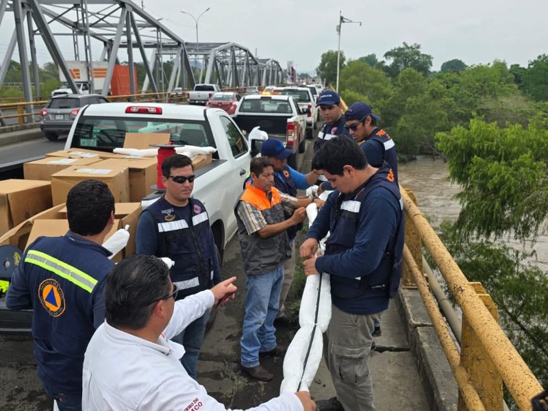 Por fuga de combustible suspenden bombeo en Poza Rica