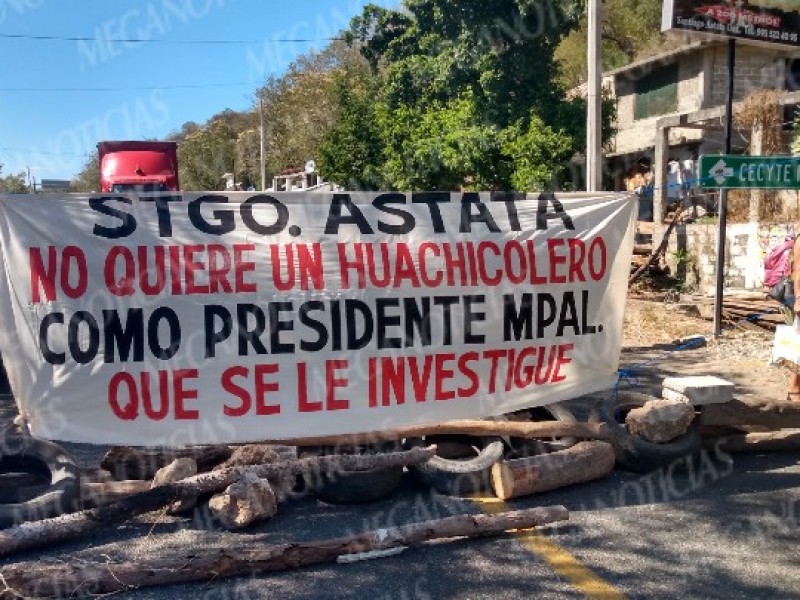 Por inconformidades electorales bloquean carretera: Astata