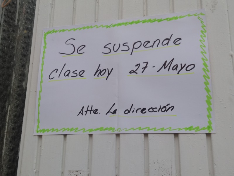 Por inseguridad, centros educativos en Zamora, suspenden clases