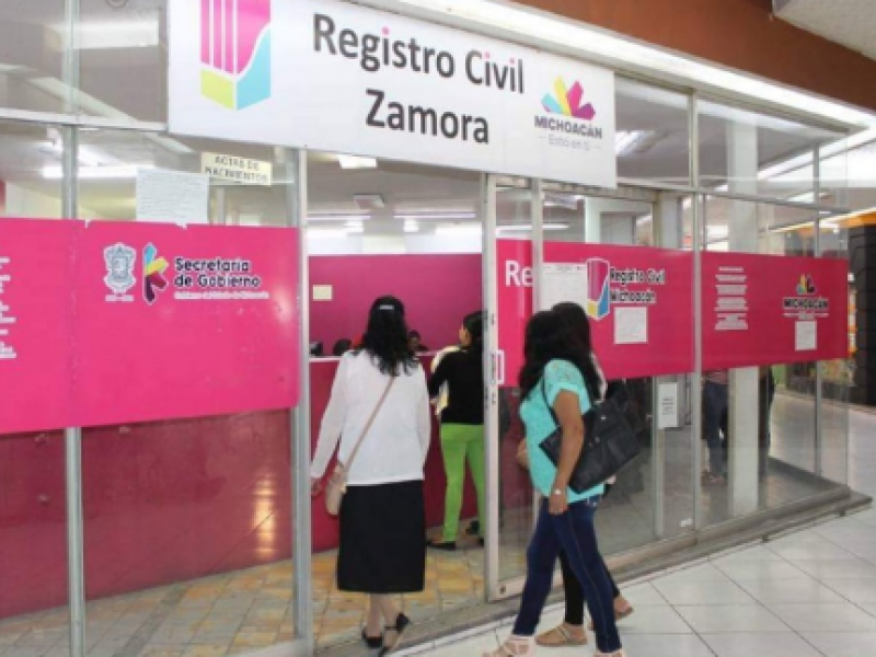 Por mantenimiento, oficialías del Registro Civil anuncian cierre temporal