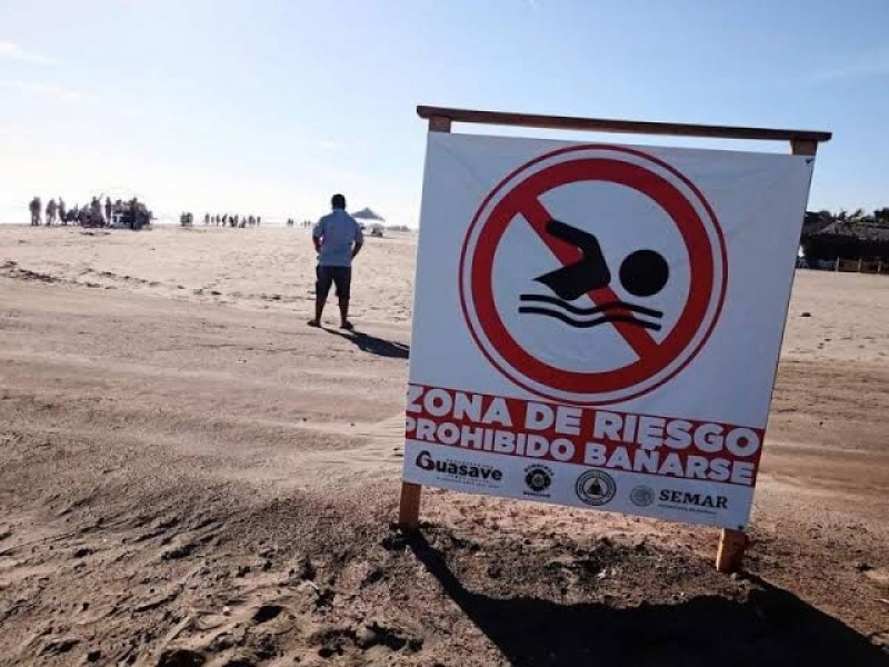 Por mar de fondo llaman no ingresar a la playa