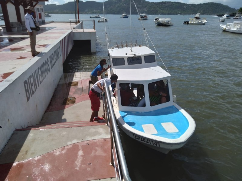 Por mejoría, se abre puerto a la navegación en Zihuatanejo