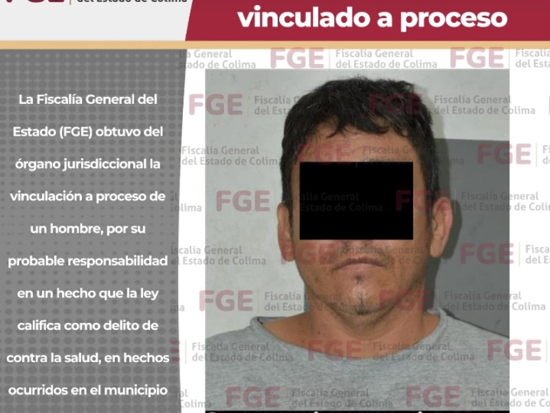 Por narcomenudeo, un hombre es vinculado a proceso