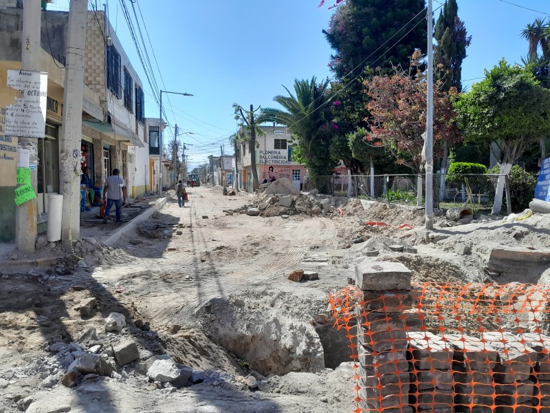 Por obra sin agua privada de 5 Norte