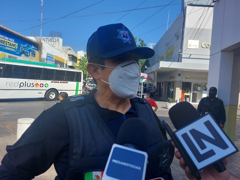 Por operativo de seguridad, disminuyen delitos en el Centro deCuliacán