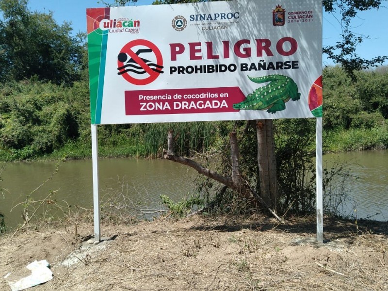 Por presencia de cocodrilos cerrarán dos centros recreativos en Culiacán