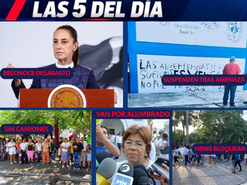 POR SI NO LO VISTE (TOP 5 NOTICIAS DEL DÍA EN VERACRUZ)