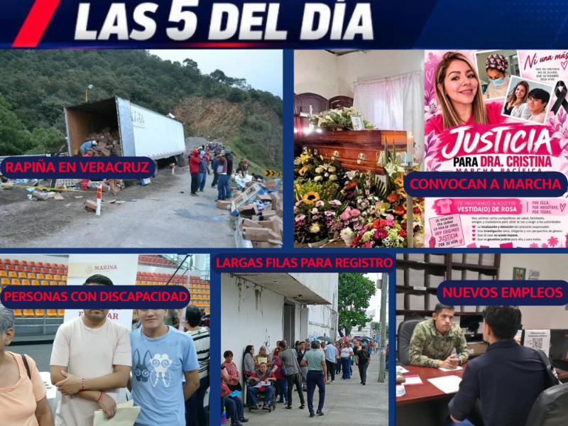 POR SI NO LO VISTE (TOP 5 NOTICIAS DEL DÍA EN VERACRUZ)