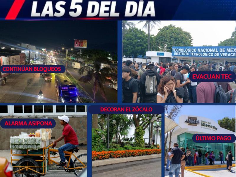 POR SI NO LO VISTE (TOP 5 NOTICIAS DEL DÍA EN VERACRUZ)