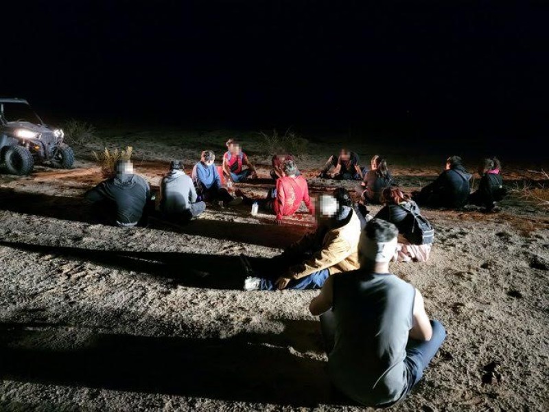 Por Welton, Arizona detienen a 19 migrantes indocumentados
