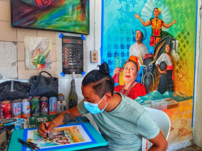 Portada de libro de la SEP tendrá mural de istmeño