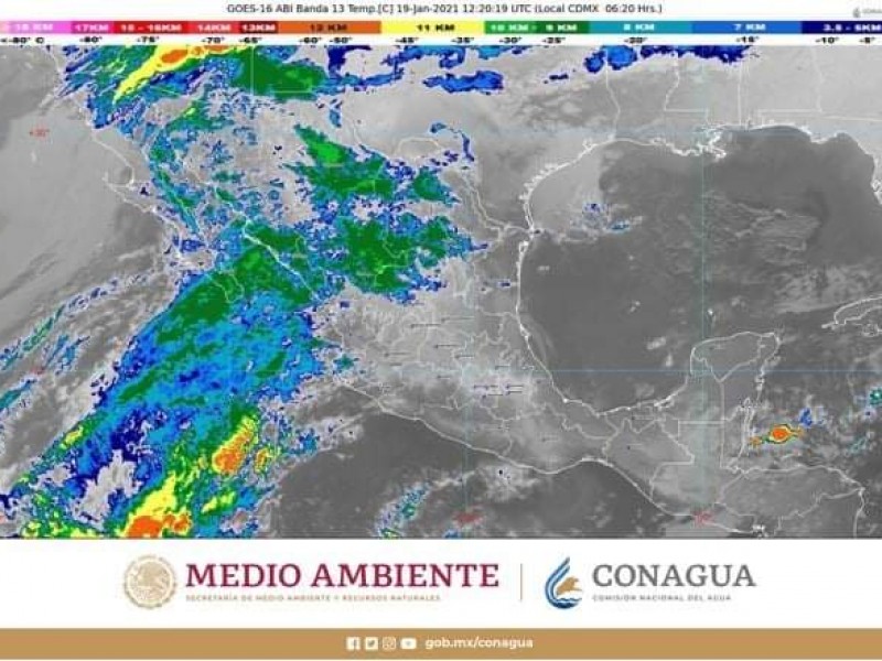 Posibles lluvias ante frente frio