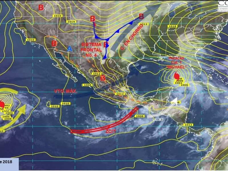 Posibles tormentas para Chiapas