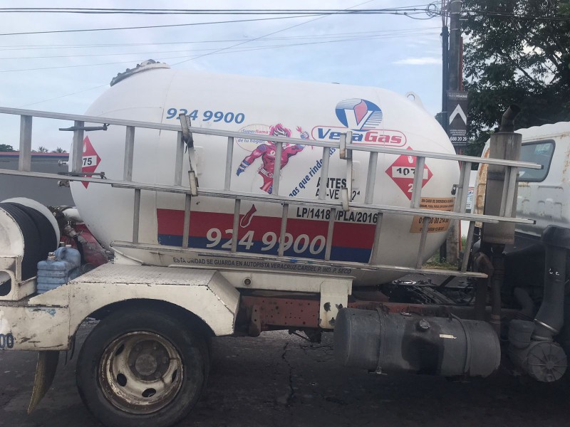 Precio de gas LP en zona conurbada Veracruz-Boca del Río