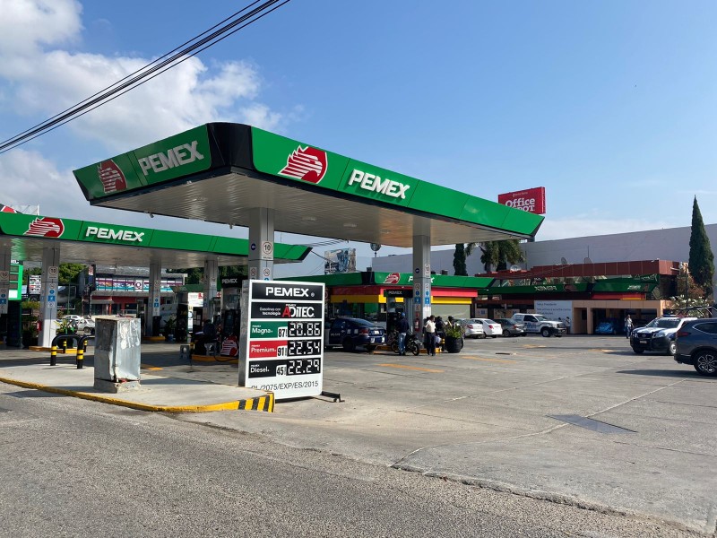 Precios de gasolina en Chiapas de los más bajos