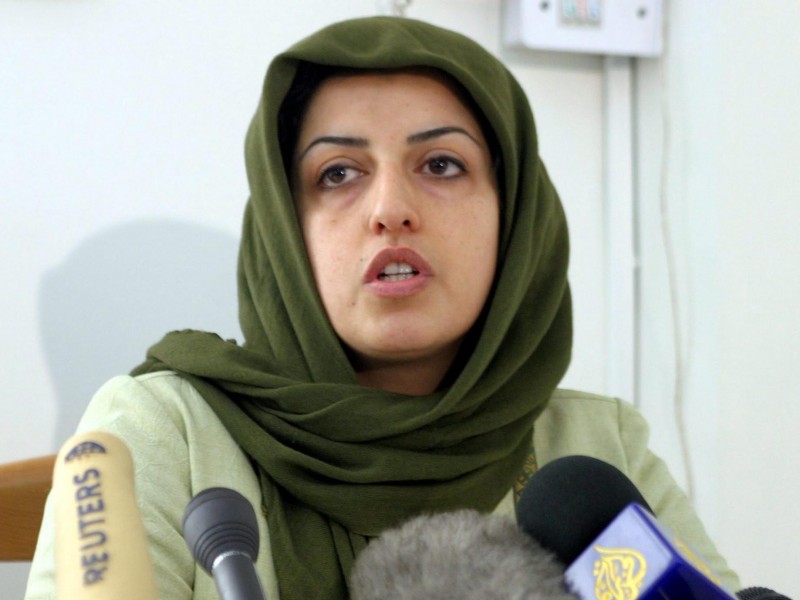 Premio Nobel de la Paz para iraní Narges Mohammadi