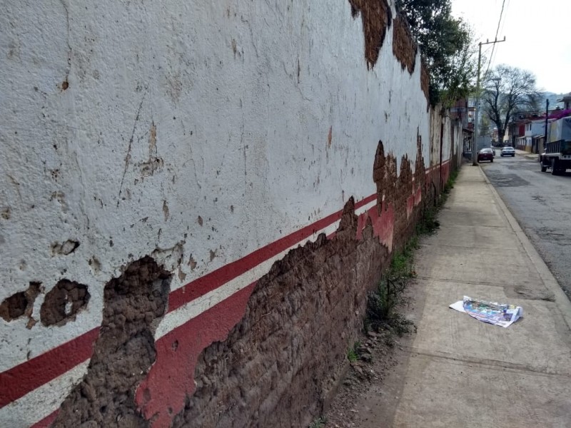 Preocupados en Tenango por caída de bardas