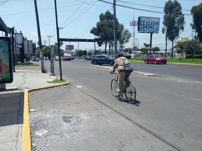 Preocupados por falta de ciclovías en Metepec