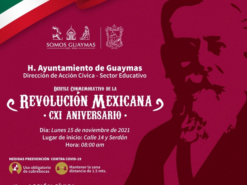 Prepara Acción Cívica Desfile conmemorativo de Revolución Mexicana