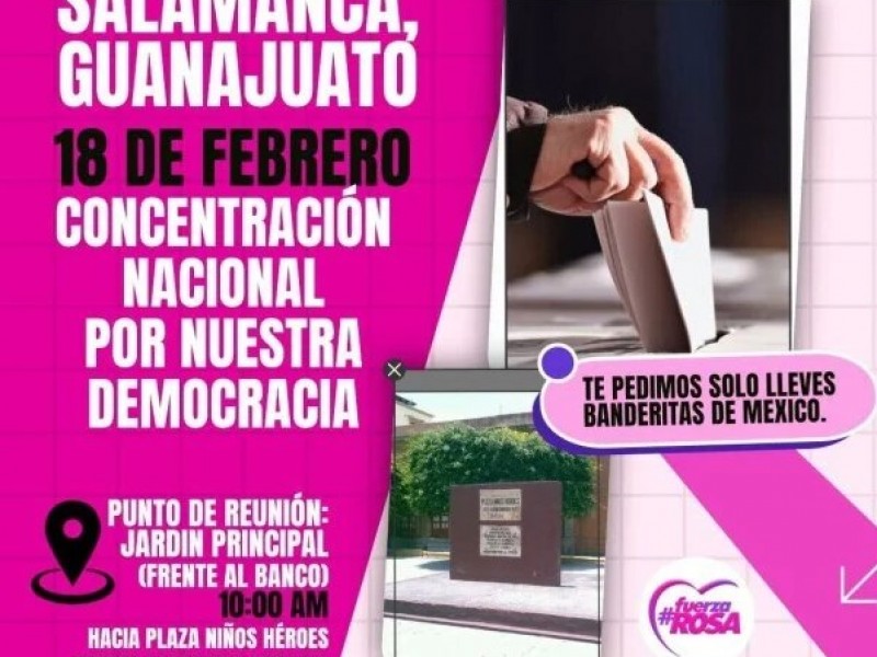 Preparan Marcha por la Democracia