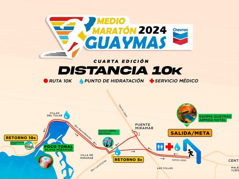 Preparan Medio Maratón en Guaymas