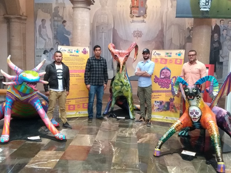 Preparan presentación de murales y alebrijes