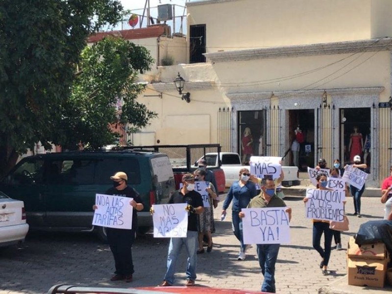 Preparan segunda manifestación contra la CFE en Álamos