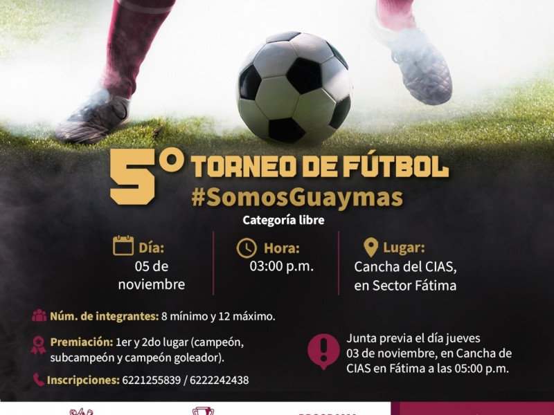 Preparan Torneo de Fútbol