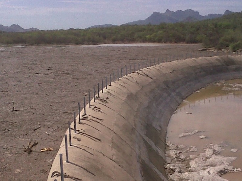 Presa en Punta de Agua casi vacía