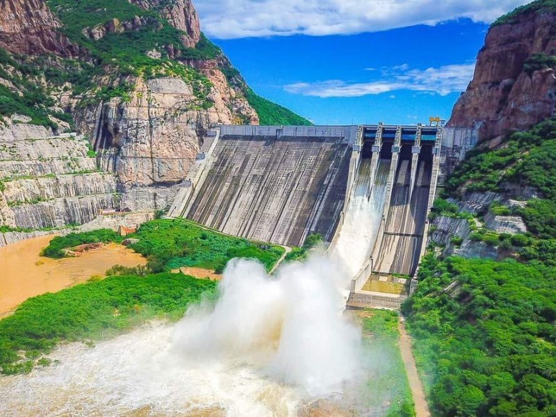 Presa Huites alcanza 64% de capacidad tras lluvias de Raymond