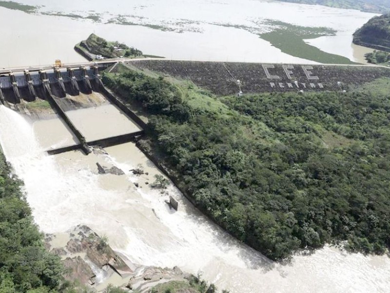 Presas en Chiapas entre 40 y 90% de llenado